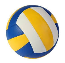 Dark Blue Yellow Volley Ball Ball On A White Background Volleyball Tournaments Volleyball Camp Volleyball Team