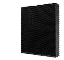 Evaporative pad made of self-extinguishing PVC launched