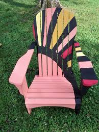 Pin By Haley Coutinho On Things I Ve Done Adirondack Chairs Painted Kids Adirondack Chair Whimsical Painted Furniture