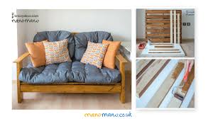 The living room is a place where we spend most of the time. Diy Pallet Sofa Step By Step Tutorial The Handy Mano Blog
