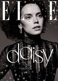 Black And White Elle Magazine Cover Daisy Ridley Wears Gorgeous Dresses In Elle Uk Daisy Ridley Daisy Ridley Hot Elle Magazine