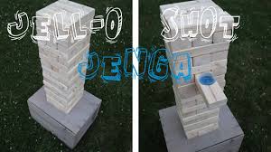 For the rest of the game you must pull pieces standing on your toes.! How To Make A Jello Shot Game Diy Giant Jenga Wall Backyard Drinking Games Youtube