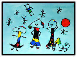 16 x 20 this art print displays sharp, vivid images with a high degree of color accuracy. Watercolor Family Portrait Inspired By Joan Miro Woo Jr Kids Activities