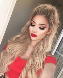 Maybe you would like to learn more about one of these? Beauty Beautiful Makeuplooks Makeup Makeuptutorial Makeuptutorialeyeshadow Blondehair Blonde Blondebal Red Dress Makeup Prom Makeup Looks Party Makeup