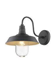 Light up your home with these beautiful vintage industrial outdoor light fixtures. Portsea 1 Light Exterior Wall Bracket In Black Beacon Lighting