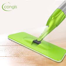 Congis 1pc Magic Spray Mop High Quality Microfiber Cloth Floor Windows Clean Mop Home Kitchen Bathroom Dedicated Clean Spray Mops Cleaning Tools Cleaning Spray