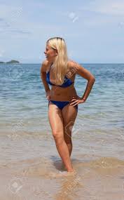 Make your own images with our meme generator or animated gif maker. Blonde In A Bathing Suit Having Fun On The Beach Sea Islands Stock Photo Picture And Royalty Free Image Image 34295035