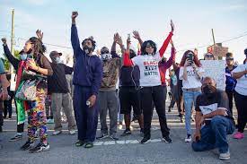 William barber ii, and other leaders, gathered with the family of andrew brown jr. Nigx Z3gnb0uhm