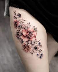 50 Sweet Summer Colorful Flower Tattoo Designs Colorful Flower Tattoo Rose Tattoos For Women Flower Tattoo Shoulder