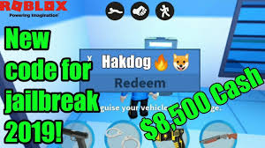 How to redeem jailbreak codes in roblox and what rewards you get. Roblox Jailbreak Codes 2019 Gives 8 500 Cash Roblox Coding Roblox Codes
