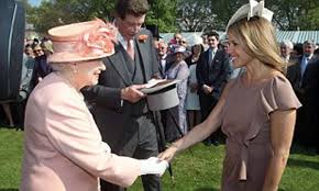 That means, in part, that whatever you thought of couric after last night's broadcast is. Katie Couric Meets The Queen At Buckingham Palace Garden Party Daily Mail Online