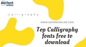 The decoration in this font is very easy to use, because it has been specially designed so that it is easy to use. Top Calligraphy Fonts Free To Download Dafont Online Your Place For Free Fonts