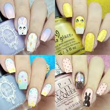 Learn how to make easter nails art and designs ❤ it is not hard to create a manicure with a bunny, egg and other ideas ❤ check out our are you tired of easter nails and want something simple, but cute? Super Cute Easter Nail Art Collage Image 4196450 On Favim Com