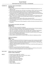 chief engineering resume samples