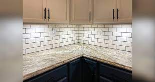 Selbstklebende folien oder spritzschutz aus glas. Subway Tile Kitchen Backsplash Project By Cedric At Menards