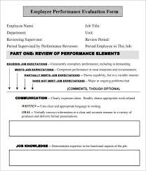 Employee Evaluation Form Free Download Employee Evaluation Form Evaluation Employee Evaluation Form