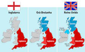 Ao chegar em solo europeu, que tal começar por londres? Reino Unido Bandeira Mapa Paises E Diferencas Toda Materia