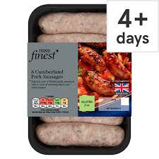 How long does cooked sausage stay good? Tesco Finest 6 Cumberland Pork Sausages 400g Tesco Groceries
