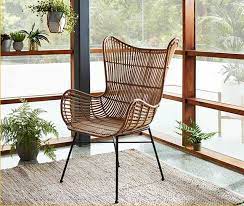 natural rattan willis wingback chair chair wingback chair chair and ottoman