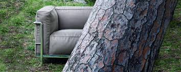 Cassina le corbusier lc 2 corduroy fabric armchair set braun dark brown vintage. Lc3 Outdoor Cassina Le Corbusier