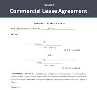 Free Commercial Lease Agreement Template | Rental Forms