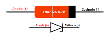 4 7v Zener Diode 1n4732a Pinout Diode Electronic Engineering Engineering Education