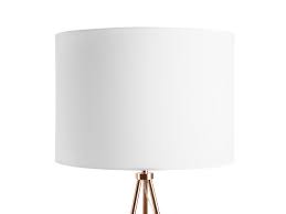 Stehlampe Kupfer Weiss 148 Cm Vistula Beliani De
