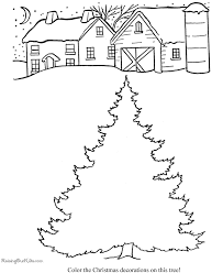 This pretty unicorn has long, breezy hair with flowers throughout as decorations. Decorate The Christmas Tree Coloring Pages 012