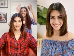 Chopity Chop Kriti Sanon Undergoes A Glamourous Transformation As Nupur Sanon Gives Her A Haircut At Home Kriti sanon's apartment is fronted by a gorgeous pale blue door with a chunky silver handle.