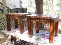 How To Build A Side Table Wood Side Table Diy Diy Side Table Rustic Side Table