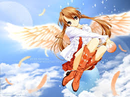 View, comment, download and edit brown hair angel girl minecraft skins. Brown Haired Female Anime Character With Wings Hd Wallpaper Wallpaper Flare