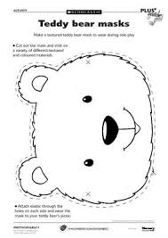 Teddy Bear Mask Templates To Print Out Teddy Bear Crafts Teddy Bear Picnic Teddy Bear Party
