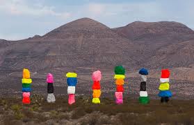 The seven magic mountains is the creation of swiss artist ugo rondinone. Why Ugo Rondinone Is Revisiting His Colourful Magic Mountain Sculptures Another