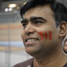 Milton celebrates the Olympics at velodrome