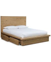 King (78 x 80 mattress). Furniture Abilene Solid Pine Storage Full Platform Bed Created For Macy S Reviews Furniture Macy S
