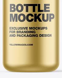 Download Matte Metallic Bottle W Closed Pump Mockup In Bottle Mockups On Yellow Images Object Mockups PSD Mockup Templates