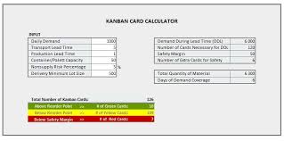 A kanban card contains valuable information about the work task it represents and its current status in the workflow. Kanban Card Calculator Spreadsheet