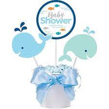 5.0 out of 5 stars 1. Blue Baby Whale Baby Shower Centerpiece Sticks 3ct Party City