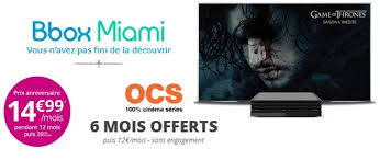Bouygues telecom augmente discretement le tarif de sa bbox miami 4k. Bouygues Telecom Les Chaines Ocs Offertes Jusqu Au 12 Juin Avec La Bbox Miami A Prix Anniversaire