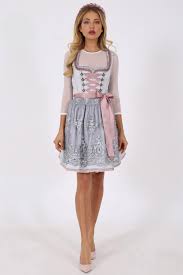 Dirndl Agatha light gray 50cm