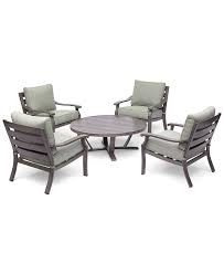 Maybe you would like to learn more about one of these? Furniture Tara Aluminum Outdoor 5 Pc Seating Set 48 Round Table 4 Club Chairs With Sunbrella Cushions Created For Macy S Reviews Furniture Macy S