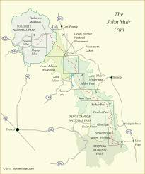 john muir trail map overview