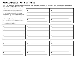 When you have downloaded the template, just write your questions into the squares and print off a copy. Product Design Revision Game Look At The Selection Of Resource Sheets You Have Been Given And Use The Information On The Sheet To Make Question Cards Ppt Download