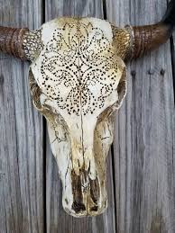 Skull Decorative Skull Taxidermy Skull Decor Boho Decor Etsy Skull Decor Cow Skull Decor Cow Skull Art