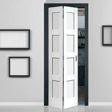 Shaker 4 Panel Bifold Door White Primed Folding Doors Interior Sliding Doors Interior Bifold Closet Doors
