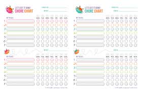 competent free printable toddler chore chart free printable