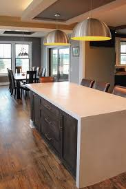 One way to do that is with a waterfall kitchen island, which in addition to blending the kitchen and dining areas, also makes an elegant design statement. How Much Room Is Needed For A Kitchen Island Remodel Degnan Design Build Remodel