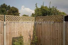 Trellis to add height to fence. Ways To Extend Height On A Privacy Fence Google Search Trellis Fence Backyard Privacy Fence Design