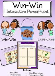Teach Your Students How To Think Win Win With This Highly Interactive Powerpoint Goes Along Great With Habit 4 Of Stephen Covey 7 Habits Leader In Me 7 Habits