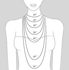 necklace length size images